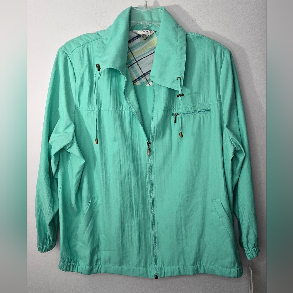 Allison Daley II light Mint Grey Jacket Size 22w